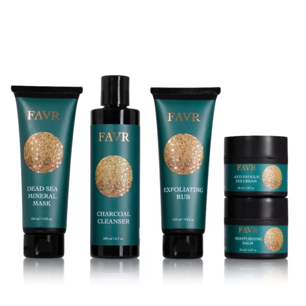 <div class="product-block product-block--sales-point"> <ul class="sales-points"> <li class="sales-point"><span class="icon-and-text">Complete FAVR Skin Care Set</span></li> </ul> </div> <div class="product-block product-block--sales-point"> <ul class="sales-points"> <li class="sales-point"><span class="icon-and-text">Ideal for Clogged Pores</span></li> </ul> </div> <div class="product-block product-block--sales-point"> <ul class="sales-points"> <li class="sales-point"><span class="icon-and-text">Ideal for Dull & Uneven Skin</span></li> </ul> </div> <div class="product-block product-block--sales-point"> <ul class="sales-points"> <li class="sales-point"><span class="icon-and-text">Ideal for a Skin Detox</span></li> </ul> </div> <div class="product-block product-block--sales-point"> <ul class="sales-points"> <li class="sales-point"><span class="icon-and-text">Ideal for Dry Skin</span></li> </ul> </div> <div class="product-block product-block--sales-point"> <ul class="sales-points"> <li class="sales-point"><span class="icon-and-text">Ideal for Fatigued Eyes</span></li> </ul> </div> <div class="product-block product-block--sales-point"> <ul class="sales-points"> <li class="sales-point"><span class="icon-and-text">Helps Reduce Fine Lines & Wrinkles</span></li> </ul> </div> <div class="product-block product-block--sales-point"> <ul class="sales-points"> <li class="sales-point"><span class="icon-and-text">For Both Men & Women</span></li> </ul> </div> <div id="shopify-block-a20cd160-7060-46c0-8907-d94a8fe5b21c" class="shopify-block shopify-app-block recharge-subscription-widget"> <div id="RechargeWidget_7276629754034" data-v-app=""> <div class="rc-widget" data-v-c82b48e0=""> <div class="rc-template__checkbox" data-v-c82b48e0=""></div> </div> </div> </div>