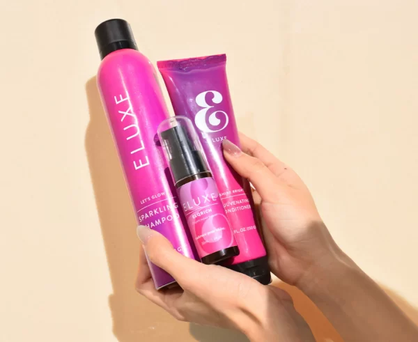 ELUXE Hair System For women who don't want to waste time and want to see dramatic improvement fast! Reverse irritated scalp, split ends, wild hair, damage, and even hair loss with this comprehensive solution designed to breathe fresh life into your scalp and hair form every angle.
