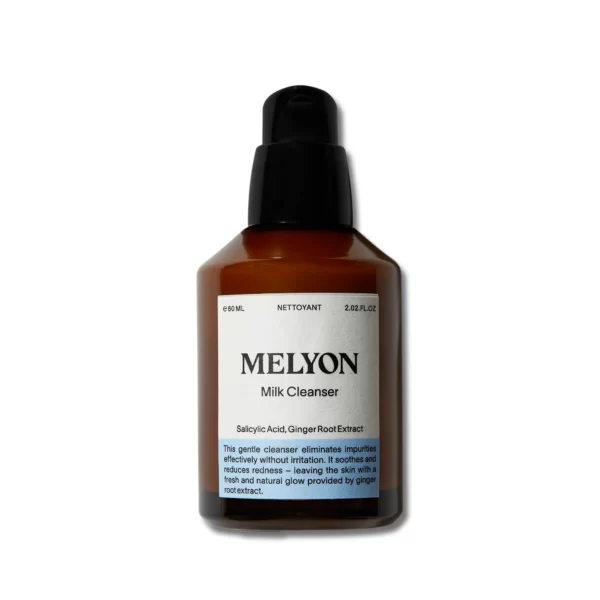 Melyon MilkCleanser CapOff <div class="ProductMeta"> <div class="ProductMeta__Description"> <div class="Rte"><span data-sheets-value="{"1":2,"2":"A gentle cleanser with ginger root extract that helps to eliminate impurities and reduce redness for a fresh glow."}" data-sheets-userformat="{"2":769,"3":{"1":0},"11":4,"12":0}">A gentle cleanser with ginger root extract that helps to eliminate impurities and reduce redness for a fresh glow.</span></div> </div> </div> <form id="product_form_7562364453063" class="ProductForm" accept-charset="UTF-8" action="https://thirteenlune.com/cart/add" enctype="multipart/form-data" method="post"> <div class="ProductForm__Variants"> <div class="ProductForm__Option ProductForm__Option--labelled"></div> </div> </form>